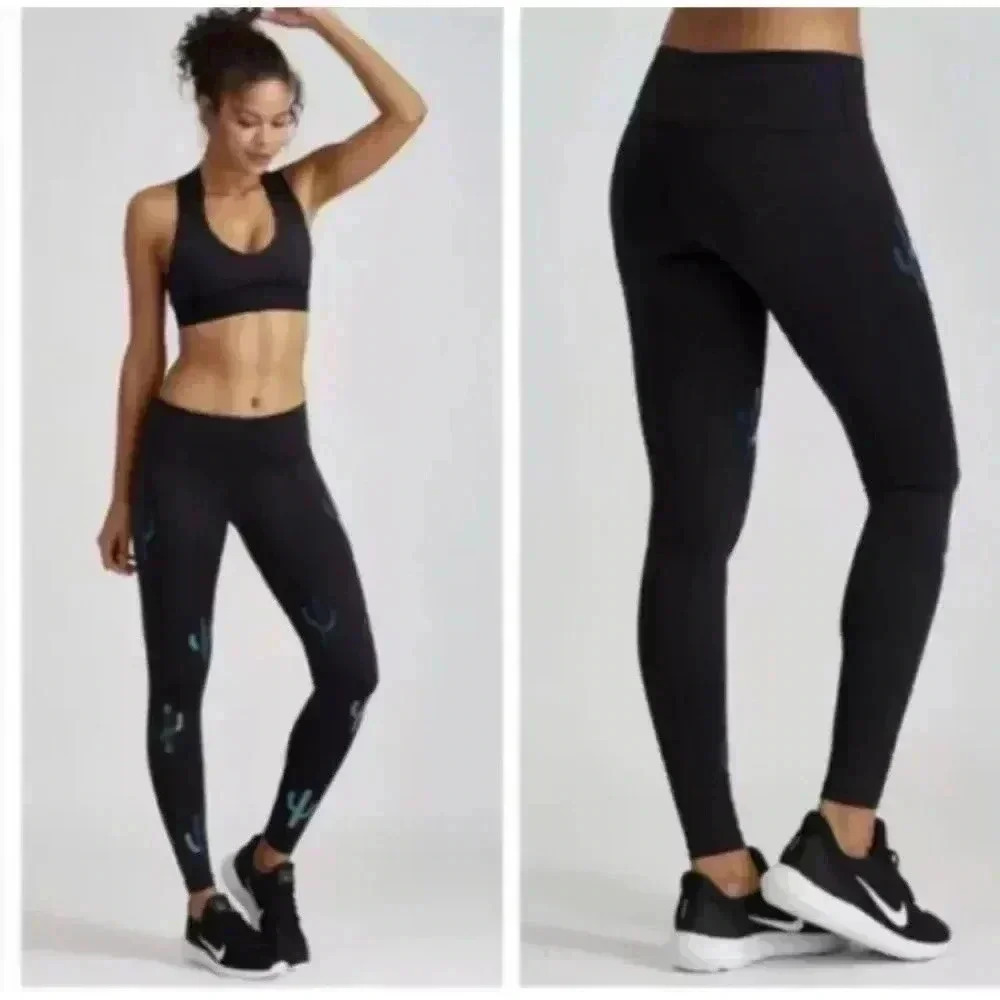 noli cactus women’s athletic leggings Sz L